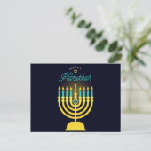 Happy Hanukkah Feestdagenkaart (Staand voorkant)