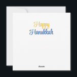 Happy Hanukkah Feestdagenkaart<br><div class="desc">Gelukkige Chanoeka,  kleurrijk ontwerp.</div>