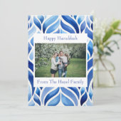 Happy Hanukkah Feestdagenkaart (Staand voorkant)