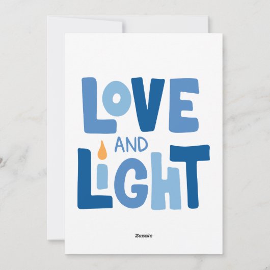 Happy Hanukkah Feestdagenkaart (Achterkant)