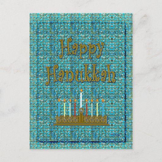 Happy Hanukkah Feestdagenkaart (Voorkant)