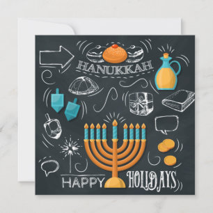 Happy Hanukkah Feestdagenkaart