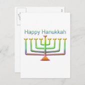 Happy Hanukkah Feestdagenkaart (Voorkant / Achterkant)