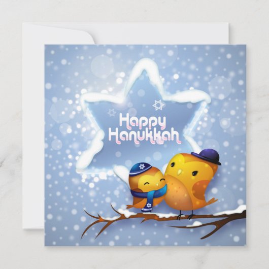 Happy Hanukkah Feestdagenkaart (Voorkant)