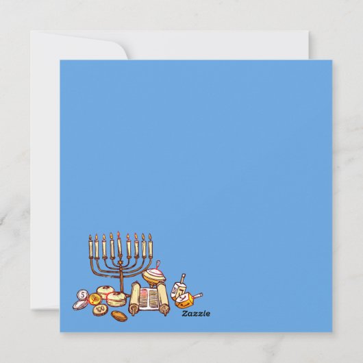 Happy Hanukkah Feestdagenkaart (Achterkant)