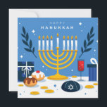 Happy Hanukkah Feestdagenkaart<br><div class="desc">Happy Hanukkah</div>