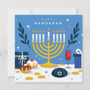 Happy Hanukkah Feestdagenkaart