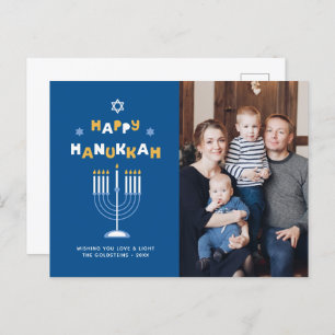 "Happy Hanukkah"-feestkaart Feestdagenkaart