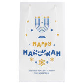 "Happy Hanukkah"-feestkaart Klein Cadeauzakje (Voorkant)