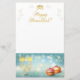 Happy Hanukkah Festival feestelijke decoratie Briefpapier