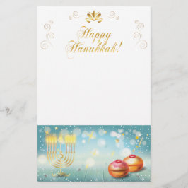 Happy Hanukkah Festival feestelijke decoratie Briefpapier