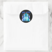 Happy Hanukkah Festival Of Light Star Of David Ronde Sticker (Tas)