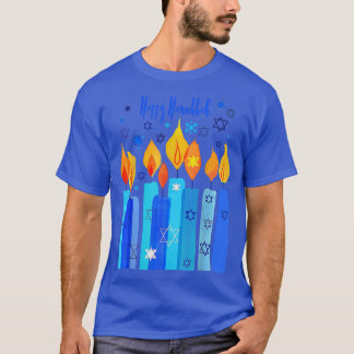 Happy Hanukkah Festival van de lichtster van David T-shirt
