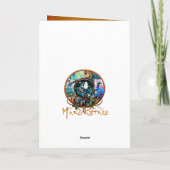 HAPPY HANUKKAH Festival van een lichtkaart Kaart (Achterkant)