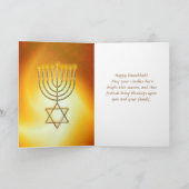 HAPPY HANUKKAH Festival van een lichtkaart Kaart (Binnen)