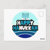 Happy Hanukkah - festival van lichten Briefkaart (Achterkant)