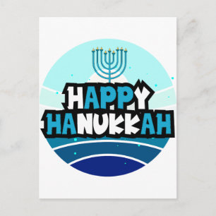 Happy Hanukkah - festival van lichten Briefkaart