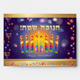 Happy Hanukkah-festival van Lichten Envelop