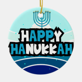 Happy Hanukkah - festival van lichten Keramisch Ornament