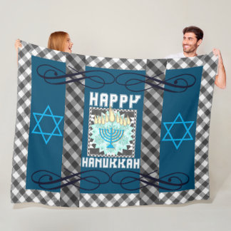 Happy Hanukkah Fleece Deken