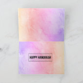 Happy Hanukkah 🕎 Folded Holiday Kaart (Binnen)