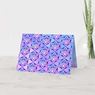 Happy Hanukkah 🕎 Folded Holiday Kaart