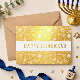 Happy Hanukkah Folie Kaarten
