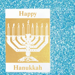 Happy Hanukkah Folie Kaarten