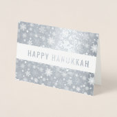 Happy Hanukkah Folie Kaarten (Voorkant)