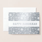 Happy Hanukkah Folie Kaarten (Voorkant met envelop)