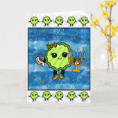 Happy Hanukkah| Funny Holiday Card Kaart (Gele Bloem)