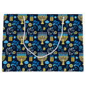 Happy Hanukkah Gift Bag Groot Cadeauzakje (Voorkant)