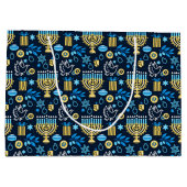 Happy Hanukkah Gift Bag Groot Cadeauzakje (Achterkant)