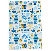 Happy Hanukkah Gift Bag Medium Cadeauzakje (Achterkant)