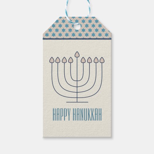 Happy Hanukkah Gift Label Cadeaulabel (Voorkant)