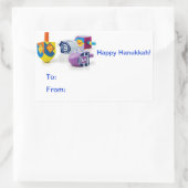 Happy Hanukkah Gift Label Stickers (Tas)