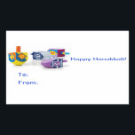 Happy Hanukkah Gift Label Stickers<br><div class="desc">Maak het snel en gemakkelijk deze Hanukkah met deze gelukkige stickers om je gewikkelde cadeautjes te eindigen en te identificeren met flair! Happy Latkes,  iedereen!</div>