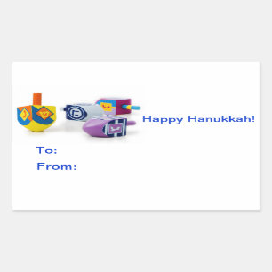 Happy Hanukkah Gift Label Stickers