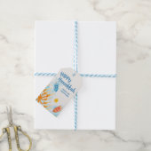 Happy Hanukkah Gift Labels Menorah Cadeaulabel (Met Touw)
