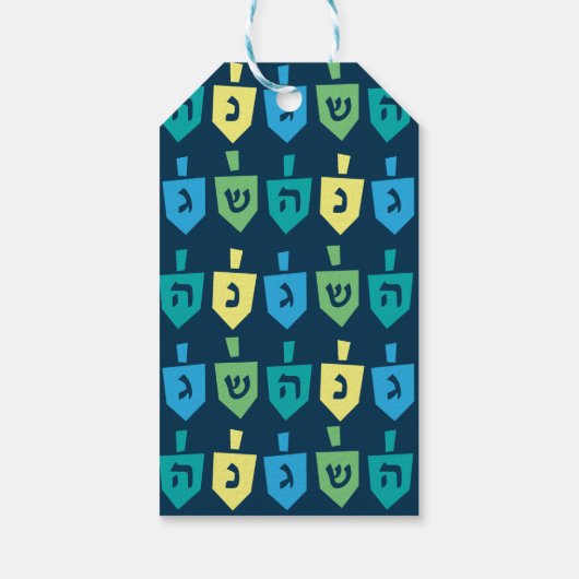 Happy Hanukkah Gift Tag Cadeaulabel (Achterkant)