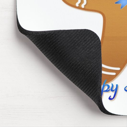 Happy Hanukkah GingerbrooMan Menorah Muismat (Hoek)