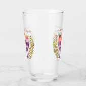 Happy Hanukkah Glass Tumbler (Links)
