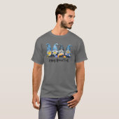 Happy Hanukkah Gnomes Menorah Dreidel Cute Gnome J T-shirt (Voorkant volledig)