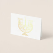 HAPPY HANUKKAH Gold Foil Card Folie Kaarten (Voorkant)