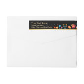 Happy Hanukkah Gold Traditional Menorah Symbols (Achterkant)