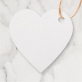 Happy Hanukkah Gold White, familienaam hart Bedankjes Labels (Achterkant)