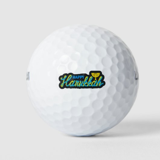 Happy Hanukkah Golfballen (Voorkant)