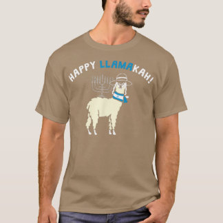 Happy Hanukkah grappig Llamakah Jewish llama T-Shi T-shirt