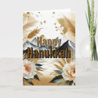 Happy Hanukkah Greeting Card - Modern Simple Cute Kaart