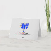 Happy Hanukkah Greeting Silver Feestdagen Kaart (Achterkant)